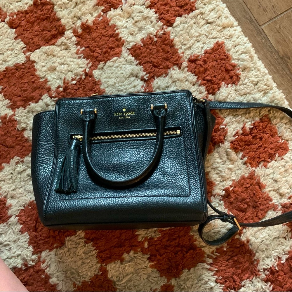 Like New Kate Spade black crossbody and wallet